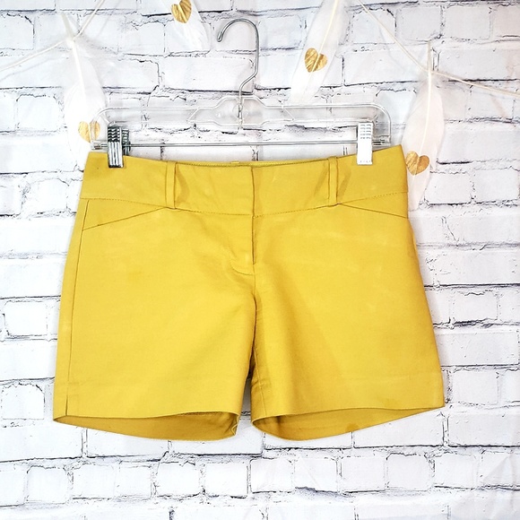 The Limited Pants - The Limited Mustard Tailored Shorts BWG31